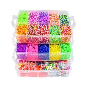 15000Pcs Rubber Band Refill Bracelet Making Kit in 31 Colors