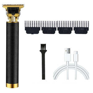 Cordless Hair Clippers Trimmer Shaving Machine-Black