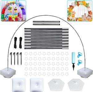 Balloon Ground Arch Holder Stand with Base Set