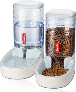 Dog Accessories: Auto Feeder 3.8L Food Feeder and Water Dispenser Set