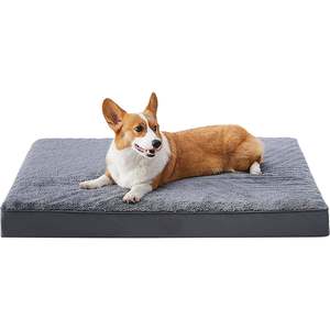 Dog Accessories: Egg-Crate Foam Dog Bed with Removable Washable Cover-M