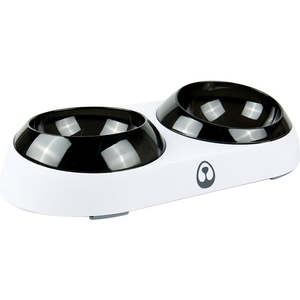 Dog Bowl: 15 Degree Tilt Angle Pet Elevated Bowl-Double