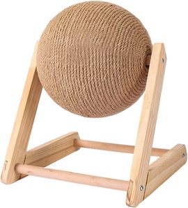 Cat Tree Toy: Scratch and Rotate Ball Cat Scratcher Toy