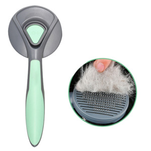 Other Cat Accessories: Pet Grooming Comb Shedding Hair Remove Brush-Green