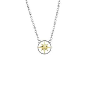 Products: Compass Necklace (Navigation – Silver & Gold)