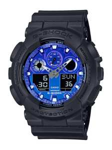 G-Shock Duo Watch Black with Blue Flame 200m