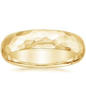 9ct Yellow Gold Hammered Wedder