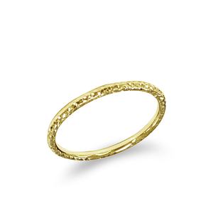 9ct YG Dia Cut Stacker Ring