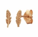 Rose Gold Fern Studs