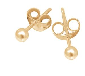 9ct YG Ball Stud Earrings 4mm