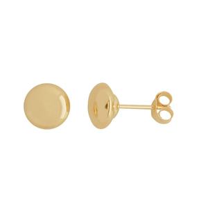 6mm Flat Stud Earrings