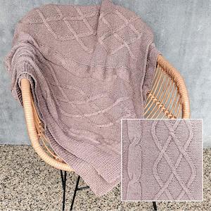820 Hardwick Cabled Blanket Pattern