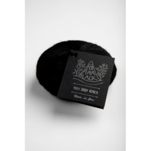 Eco Puna DK Pure Black 100% Baby Alpaca