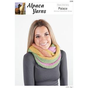 Clearance Patterns: 3206 Colourful Cowl 14Ply Knitting Pattern SALE