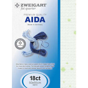 Stitching Other Patterns: Zweigart Aida Splash Print Cloth 14 and 18 count Fat Quarter