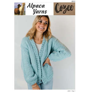 Clearance Patterns: 2913 Casual Cardigan Jacket Knitting Pattern