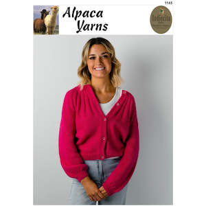 Clearance Patterns: 1145 Yoke Sweater or Cardigan 14ply Knitting Pattern