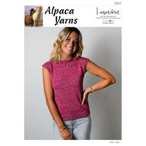 Clearance Patterns: 2017 Lace Yoke Top 4ply Knitting Pattern