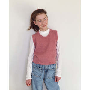 Stockholm Slipover Junior Knitting Pattern by PetiteKnit