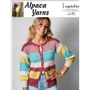 Clearance Patterns: 2014 Stripe Cardigan 4ply Knitting Pattern