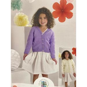 Knitting Patterns: 271 Two-Styles Raglan Cardigan Knitting Pattern