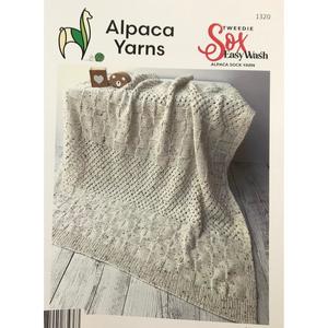 1320 Tweedie Sox Pram Blanket Knitting Pattern