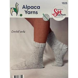 1323 Tweedie Sox Easy Wash 4ply Crochet Pattern