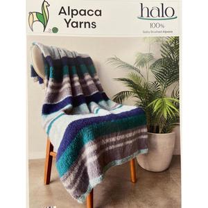 Alpaca Yarns: 3311 Irregular Stripe Blanket Knitting Pattern