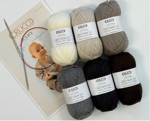 Crucci Greywacke Naturals 4ply pure soft NZ wool - 50 grams / 175 metres - handwash