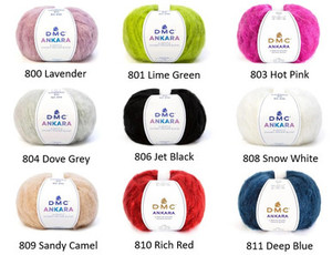 DMC Ankara Mohair Blend 12ply 50 grams / 110metres - also knit as 8ply