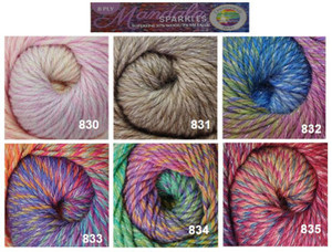 Mandala Sparkles DK 8ply - 97% Wool - 100 gram / 200 metres