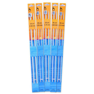Knitting Needles - 30cm long sizes 2.00mm to 5.50mm - Aluminium