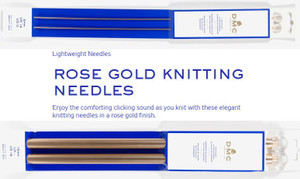 Products: Rose Gold look Knitting Needles 40cm long sizes 2.00mm to 15mm