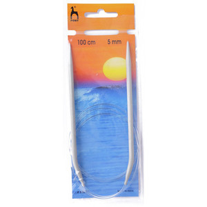 Circular Knitting Needles - 100cm long - 2.50mm to 6.00mm - Aluminium