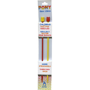 Products: Knitting Needles - 18cm long - sizes 3.25mm to 6.00mm - Childrens/Learners