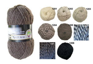Countrywide Naturals 14ply 100% NZ Wool 100 gram 115metres