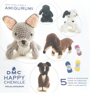 DMC Happy Chenille Book 4 Puppy Party - Amigurumi