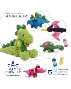 Products: DMC Happy Chenille Book 2 Dinosaurs - Amigurumi