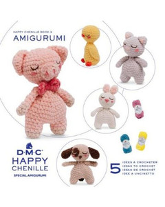 DMC Happy Chenille Book 3 Little Friends - Amigurumi