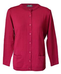Merino Basic Button-Up Cardigan