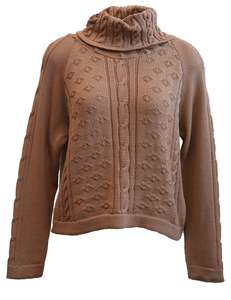 Womens: Cropped Cable Jumper