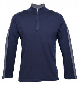 Merino: Mens Merino Contrast Stripe Jumper
