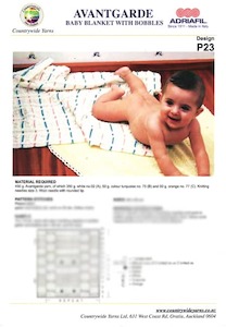 Blankets: P23 Baby Blanket with Bobbles