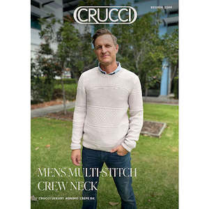 Tops: 2209 Mens Multi-Stitch Crew Neck Sweater