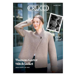 Jackets: 2227 Womens Garter Stitch Jacket