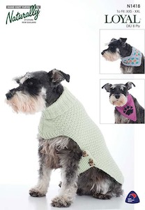 Animals: N1418 Dog Sweater, Scarf & Bandana