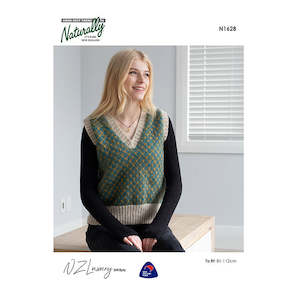 Vests: N1628 V Neck Fair Isle Vest