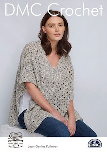 Patterns Ladies 10ply: DMC15451 Jean Genius Pullover