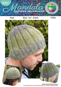 Patterns Mens 8ply: P309 Hats
