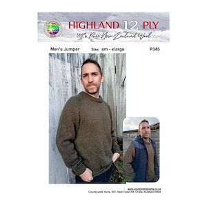 Patterns Mens 12ply: P345 Men's Jumper
